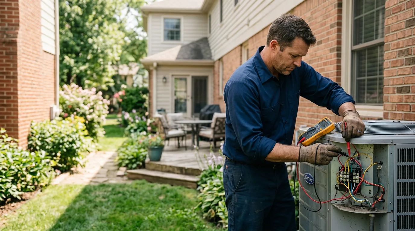 HVAC technician working near Anthony, TX